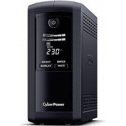 Cyber Power UPS Line Interactiv cu management, LCD, tower,   700VA/ 390W, AVR, 4 x socket Schuko, display LCD, conector USB, port RS232