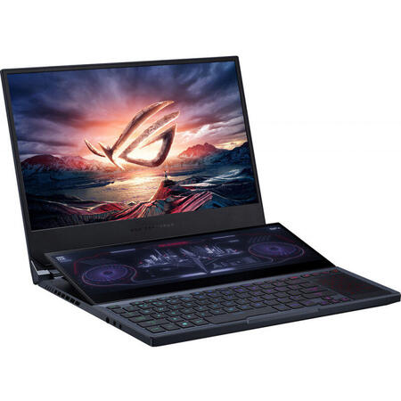 Laptop Gaming ASUS ROG Zephyrus Duo, 15.6" FHD, Intel Core i7-10875H, 32GB, 1TB SSD, GeForce RTX 2070 Super Max-Q 8GB, Win 10 Home, Gunmetal Gray
