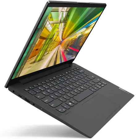 Laptop Ultraportabil Lenovo IdeaPad 5 14IIL05 cu procesor Intel® Core™ i5-1035G1, 14" Full HD, 16GB, 512GB SSD, Intel® UHD Graphics, FreeDOS, Light Teal