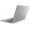Laptop Lenovo 15.6'' IdeaPad 3 15IML05, FHD, Intel Celeron 5205U, 4GB DDR4, 256GB SSD, GMA UHD, No OS, Platinum Grey