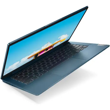 Laptop Ultraportabil Lenovo IdeaPad 5 14IIL05 cu procesor Intel® Core™ i5-1035G1, 14" Full HD, 16GB, 1TB SSD, Intel® UHD Graphics, FreeDOS, Light Teal