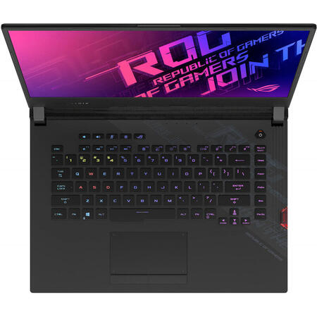 Laptop Gaming ASUS ROG Strix SCAR 15 G532LWS cu procesor Intel® Core™ i9-10980HK pana la 5.30 GHz, 15.6"Full HD, 240Hz, 16GB, 512GB+512GB SSD RAID, NVIDIA® GeForce RTX™ 2070 Super 8GB, Free DOS, Black