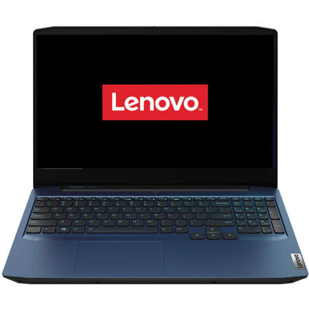 Laptop Gaming Lenovo IdeaPad 3 15IMH05 cu procesor Intel® Core™ i7-10750H, 15.6" Full HD, IPS, 16GB, 512GB SSD, NVIDIA® GeForce® GTX 1650 Ti 4GB, FreeDOS, Chameleon Blue