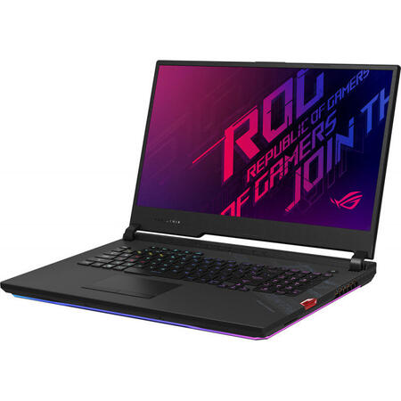 Laptop ASUS Gaming 17.3'' ROG Strix SCAR 17 G732LXS, FHD 300Hz, Intel Core i7-10875H, 16GB DDR4, 2x 512GB SSD, GeForce RTX 2080 SUPER 8GB, No OS, Black