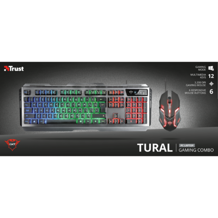 Kit Gaming Trust GXT 845 Tural Combo