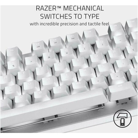 Tastatura Gaming Razer BlackWidow Lite Mercury White Mecanica