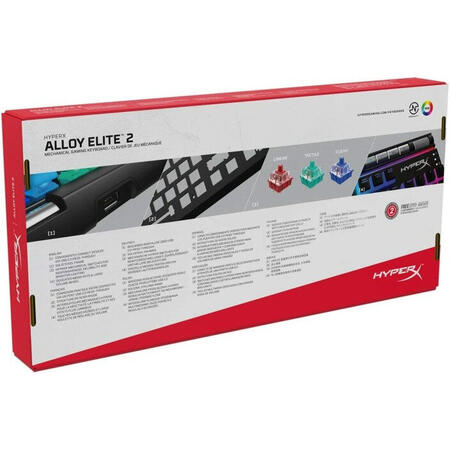 Tastatura Gaming HyperX Alloy Elite 2 Red Switch Mecanica
