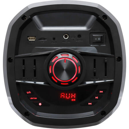 Boxa portabila Samus Ibiza 6.5, 70W, Radio, Bluetooth, Microfon, Telecomanda, Negru
