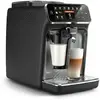 Espressor automat Philips Seria 4300 EP4349/70, sistem de lapte LatteGo, 8 bauturi, display digital TFT, filtru AquaClean, rasnita ceramica, optiune cafea macinata, functie MEMO 2 profiluri, Negru