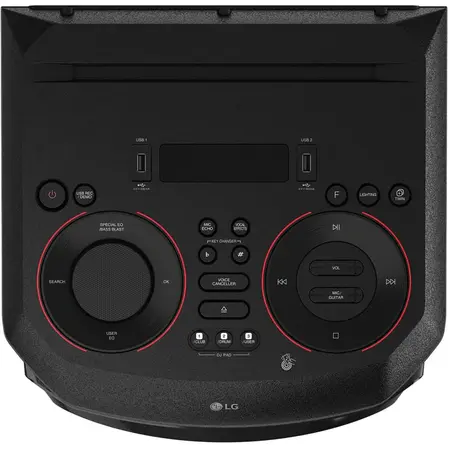Sistem audio LG XBOOM RN9, Bluetooth, Dual-USB, Radio FM, Karaoke Creator, Party Strobe, Wireless Party Link, negru