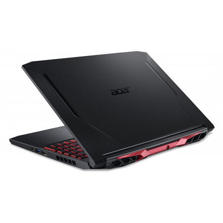 Laptop Acer Gaming 15.6'' Nitro 5 AN515-55, FHD IPS 144Hz, Intel Core i7-10750H, 16GB DDR4, 512GB SSD, GeForce RTX 2060 6GB, No OS, Obsidian Black