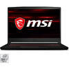 Laptop MSI Gaming 15.6'' GF63 Thin 10SCXR, FHD 144Hz, Intel Core i7-10750H, 8GB DDR4, 512GB SSD, GeForce GTX 1650 4GB, Free DOS, Black