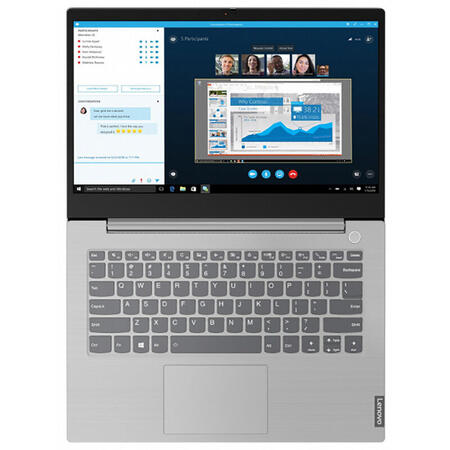 Laptop Lenovo 14'' ThinkBook 14 IIL, FHD, Intel Core i5-1035G1, 8GB DDR4, 256GB SSD, GMA UHD, Win 10 Pro, Mineral Grey