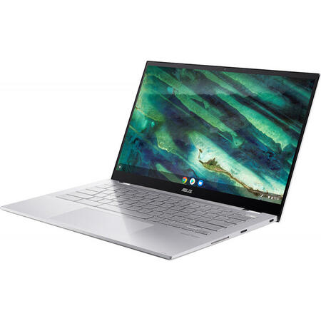 Ultrabook ASUS 14'' Chromebook Flip C436FA, FHD Touch, Intel Core i5-10210U, 8GB, 128GB SSD, GMA UHD, Chrome OS, Aerogel White