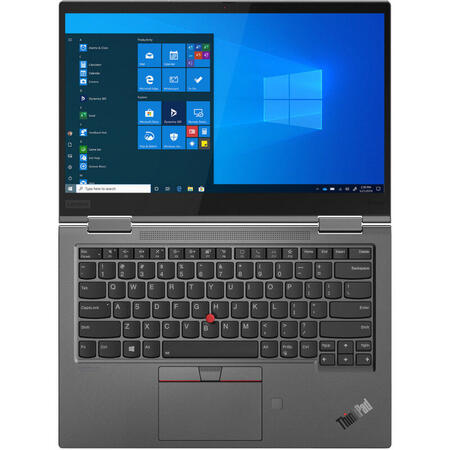 Ultrabook Lenovo 14'' ThinkPad X1 Yoga Gen 5, UHD Touch, Intel Core i7-10510U, 16GB, 512GB SSD, GMA UHD, 4G LTE, Win 10 Pro, Iron Grey