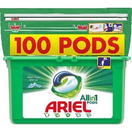 Tahiti Ferigă Nobil  Detergent capsule Ariel All in One PODS Mountain Spring, 100 spalari - Pret:  0,00 lei - Badabum.ro