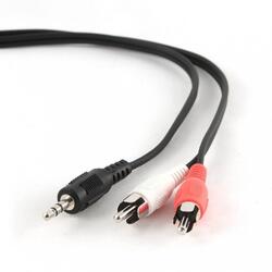 Gembird Cablu audio stereo (3.5 mm jack la 2 x RCA),  2.5m
