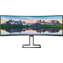 Monitor LED Philips 498P9 Curbat 48.8 inch 5 ms Negru 70 Hz