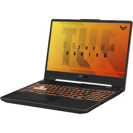 Laptop ASUS Gaming 15.6'' ASUS TUF F15 FX506LI, FHD 144Hz, Intel Core i7-10870H, 8GB DDR4, 512GB SSD, GeForce GTX 1650 Ti 4GB, No OS, Bonfire Black