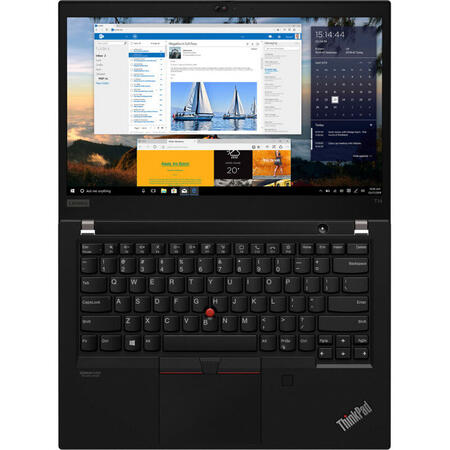 Laptop Lenovo 14'' ThinkPad T14 Gen 1, UHD IPS, Intel Core i7-10510U, 16GB DDR4, 512GB SSD, GeForce MX330 2GB, 4G LTE, Win 10 Pro, Black