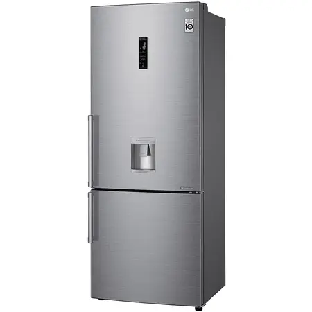 Combina frigorifica LG GBF567PZCZB, 440 l, Clasa A++, No Frost, Compresor Linear, DoorCooling, SmartDiagnosis, Dozator de apa, H 185 cm, Argintiu