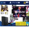 Consola SONY PlayStation 4 Pro, 1TB, Jet Black + joc FIFA 21+ PSPlus 14 zile + voucher FIFA 21 Ultimate Team