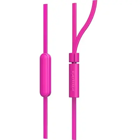 Casti Philips TAE1105PK/00 In ear cu microfon, roz