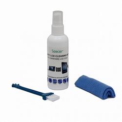 Spacer KIT curatare LCD 3-in-1, solutie curatare 100ml, pensula, servetel microfibre
