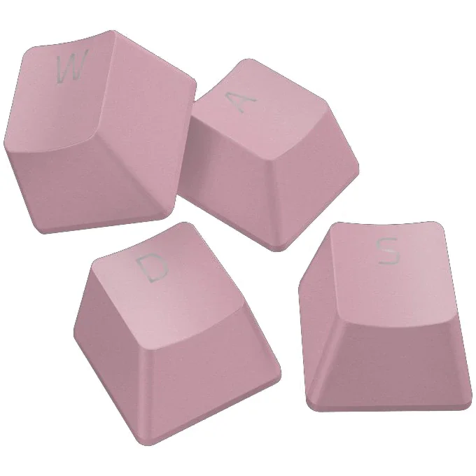 Kit butoane tastatura Razer PBT Doubleshot, compatibile switch mecanic si optic Razer - Quartz Pink