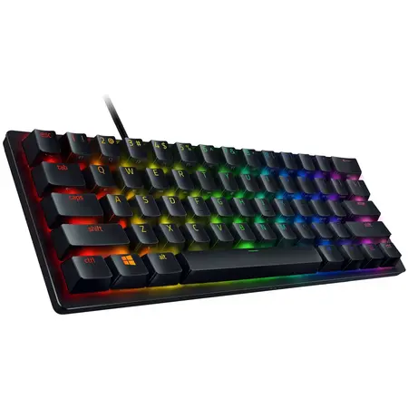 Tastatura gaming mecanica Razer Huntsman Mini, iluminare Chroma RGB, switch optic Red, Negru