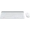 Kit tastatura + mouse wireless Logitech MK470, Slim, Alb