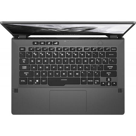 Laptop Gaming ASUS ROG Zephyrus G14 GA401IU cu procesor AMD Ryzen™ 9 4900HS pana la 4.30 GHz, 14", QHD, 16GB, 1TB SSD, NVIDIA® GeForce® GTX 1660Ti Max-Q 6GB, Windows 10 Pro, Eclipse Gray AniMe Matrix
