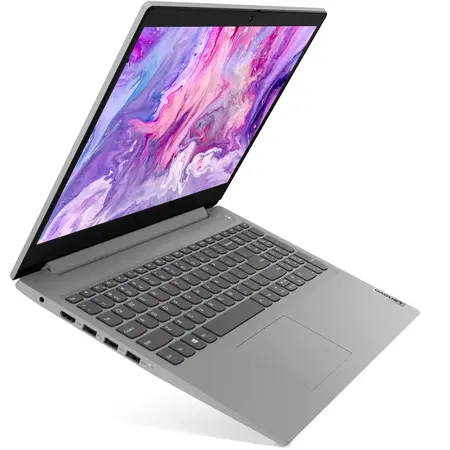 Laptop Lenovo IdeaPad 3 15IIL05, 15.6" FHD, Intel Core i7-1065G7, 8GB, 512GB SSD, Intel Iris Plus Graphics, Free DOS, Platinum Grey