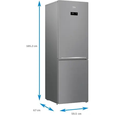 Combina frigorifica Beko RCNA366E40ZXBN, Neo Frost, 324 l, Clasa E, Argintiu