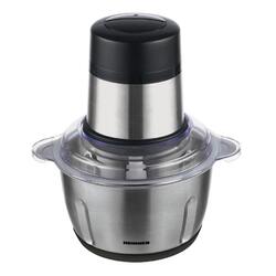 Tocator de legume Heinner Cytheria 300 HMC-D300SS, 300W, capacitate 2L, 2 cutite din inox, 2 viteze, bol din inox, Argintiu