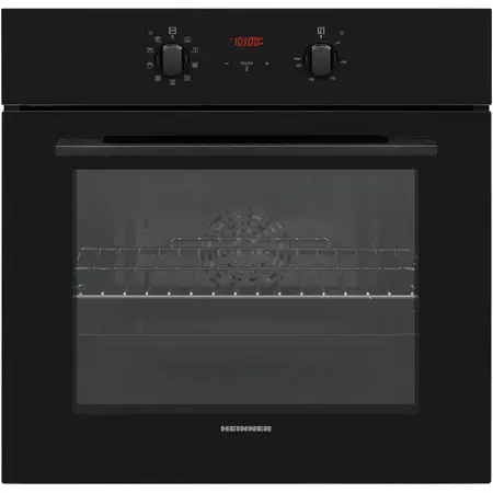 Cuptor incorporabil Heinner HBO-V659GCDRC-GBK, 69 l, 9 functii, Multifunctional,Grill, Ventilatie, Timer, Display touch, Perete catalitic, Clasa A, Sticla neagra