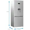 Combina frigorifica Beko RCNE560E40DZMN, 510 l, NeoFrost Dual Cooling, HarvestFresh, EverFresh, Dozator de apa, Clasa E, H 192 cm, Marble
