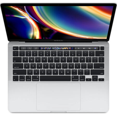 Laptop Apple 13.3'' MacBook Pro 13 Retina with Touch Bar, Ice Lake i5 2.0GHz, 16GB DDR4X, 1TB SSD, Intel Iris Plus, Mac OS Catalina, Silver, RO keyboard
