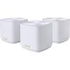 ASUS Dual-band large home Mesh ZENwifi system, XD4 3 pack; white