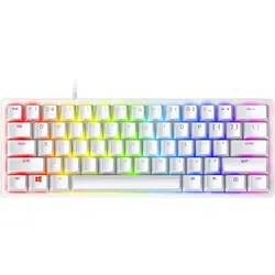 Tastatura gaming mecanica Razer Huntsman Mini, iluminare Chroma RGB, switch optic Red, Alb Mercury