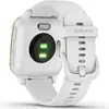 Ceas smartwatch Garmin Venu Sq, White/Light Gold