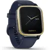 Ceas smartwatch Garmin Venu Sq, Music Edition, Captain Blue/Light Gold