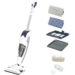 Aspirator cu abur ROWENTA Clean & Steam Revolution RY7731WH, 1500W, cablu 7.5m, accesoriu covoare, filtru anticalcar, alb/gri