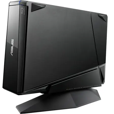 Blu-Ray Writer extern Asus BW-12D1S, BD-R 12x, compatibil MAC, suport M-Disc, design tip stand, negru