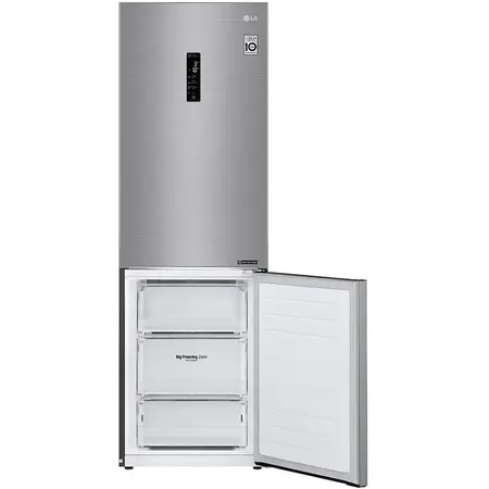Combina frigorifica LG GBB61PZHMN, 341 l, Clasa E, No Frost, WiFi, H 186 cm, Argintiu