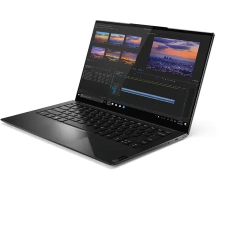 Laptop ultraportabil Lenovo Yoga Slim 9 14ITL5 cu procesor Intel Core i7-1165G7 pana la 4.70, 14", UHD, Touch, 16GB, 1TB SSD, Intel Iris Xe Graphics, Windows 10 Home, Shadow Black