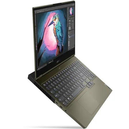 Laptop Gaming Lenovo Legion C7 15IMH05 cu procesor Intel Core i7-10750H pana la 5.00 GHz, 15.6", Full HD, 144Hz, 32GB, 1TB SSD, NVIDIA GeForce RTX 2060 6GB, Free DOS, Dark Moss