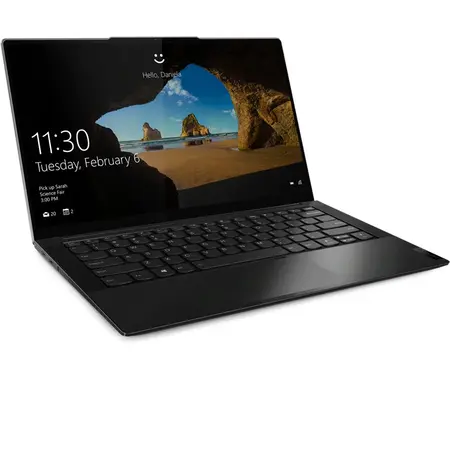 Laptop ultraportabil Lenovo Yoga Slim 9 14ITL5 cu procesor Intel Core i7-1165G7 pana la 4.70 GHz, 14", UHD, 16GB, 2TB SSD, Intel Iris Xe Graphics, Windows 10 Home, Shadow Black