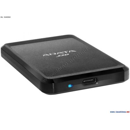 SSD extern ADATA SC685, 1TB Type-C, multiplatform, cable Type-C to C, cable Type-C to A, Negru