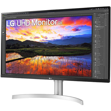 Monitor LED LG 32UN650-W 31.5 inch 5 ms Argintiu HDR FreeSync 60 Hz
